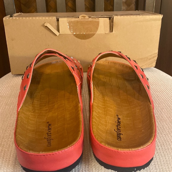 COMFORTVIEW - Gia Studded Sandal Coral 11M NIB - Picture 5 of 9